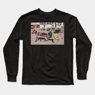 Farmer. Gyantse, Tibet. Long Sleeve T-Shirt